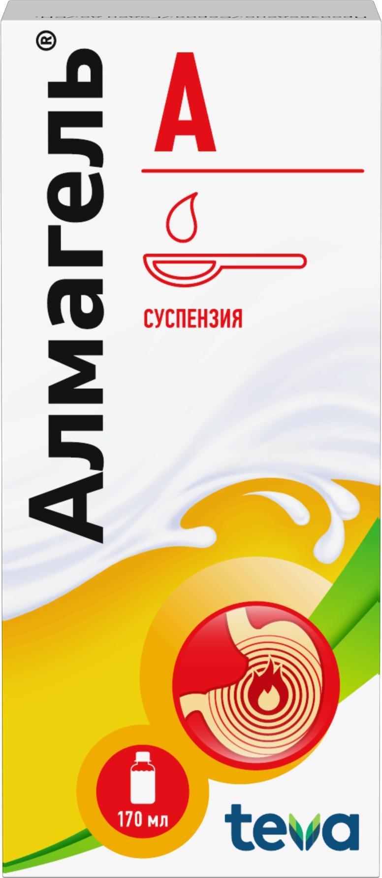 Упаковка препарата Алмагель А, суспензия 170 мл