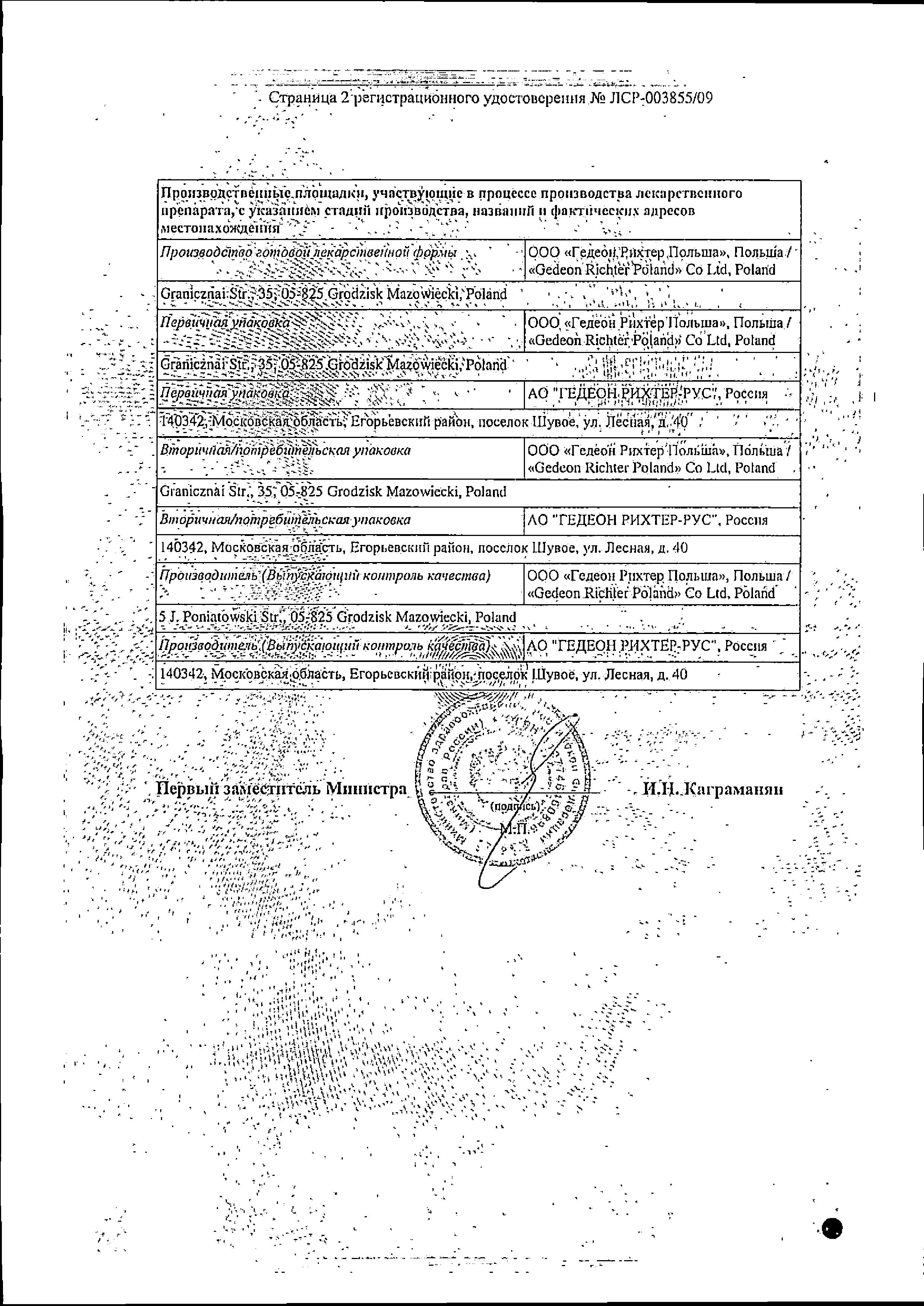 Сертификат на Ко-диротон