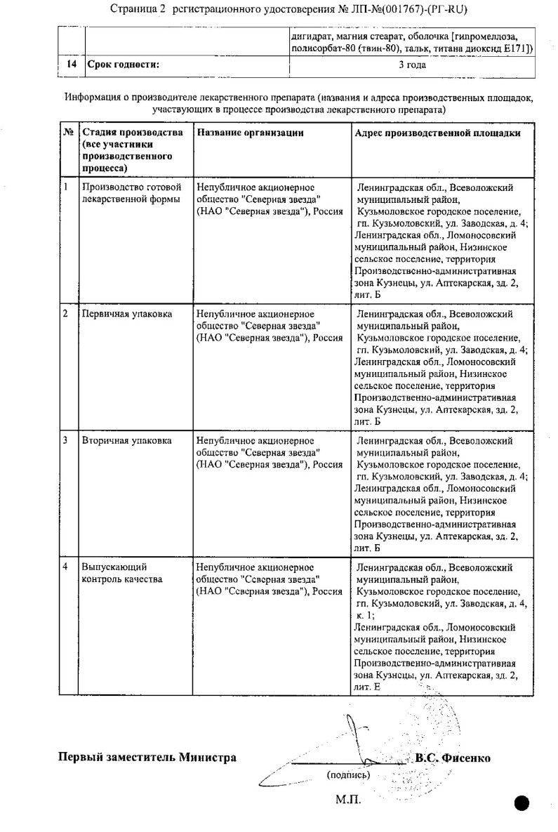 Сертификат на Мелатонин-СЗ, таблетки покрыт. плен. об. 3 мг, 90 шт.