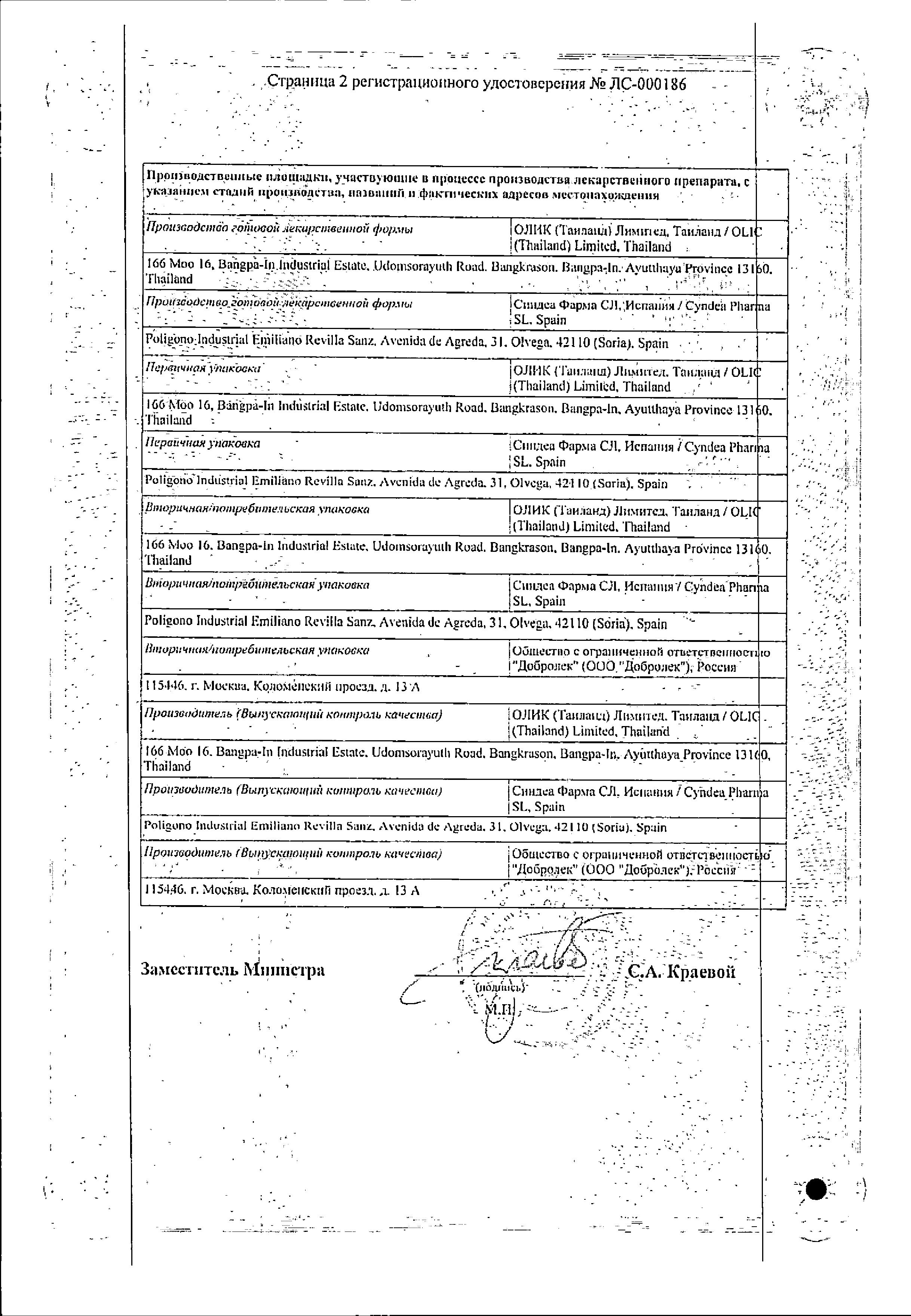 Сертификат на Утрожестан