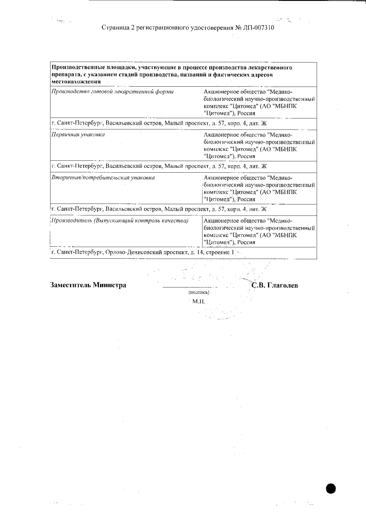 Сертификат на Регастим Гастро