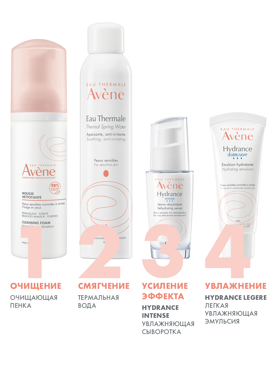 Avene очищающая пенка для лица и области вокруг глаз 150 мл, 1 шт.