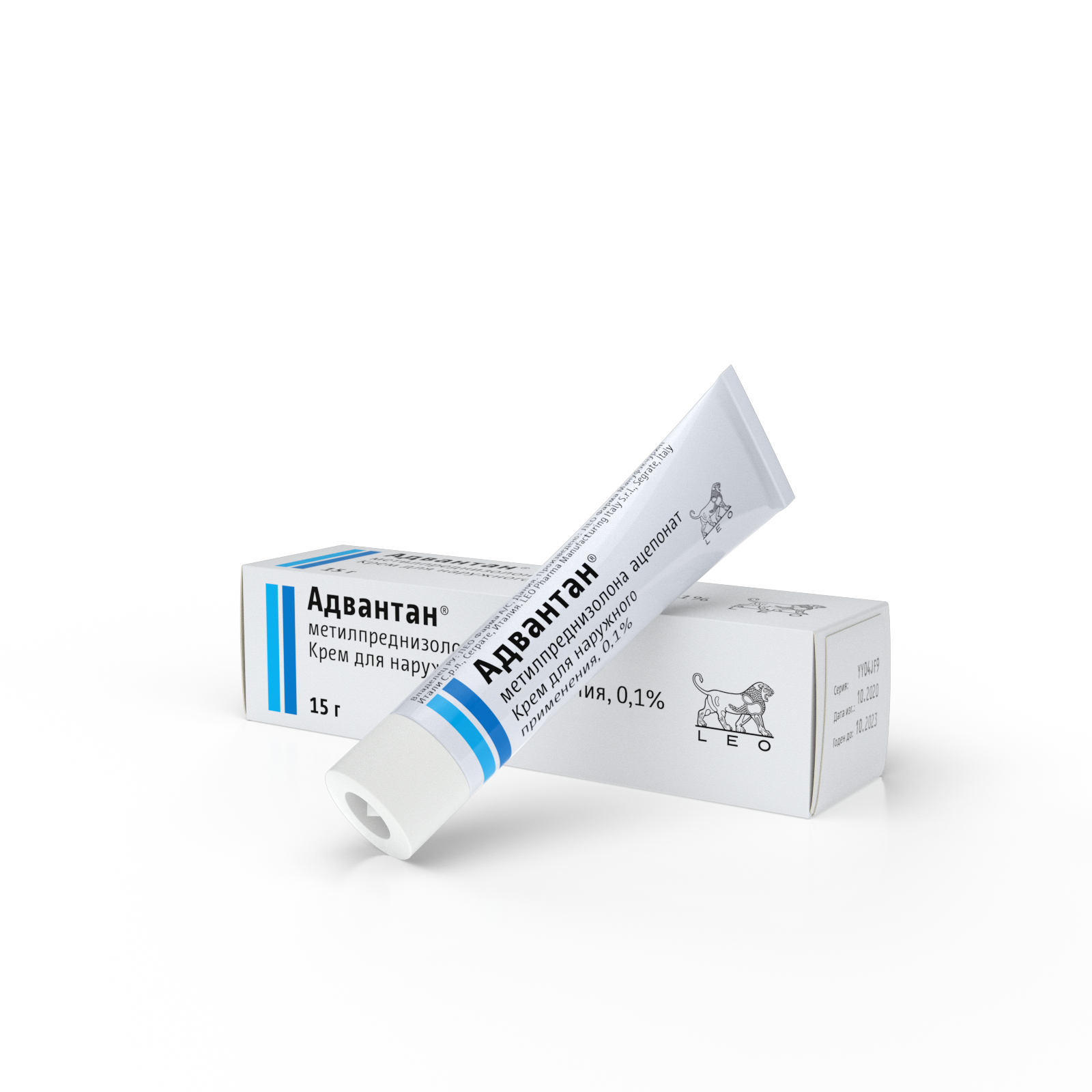 Упаковка препарата Адвантан, крем 0.1%, 15 г