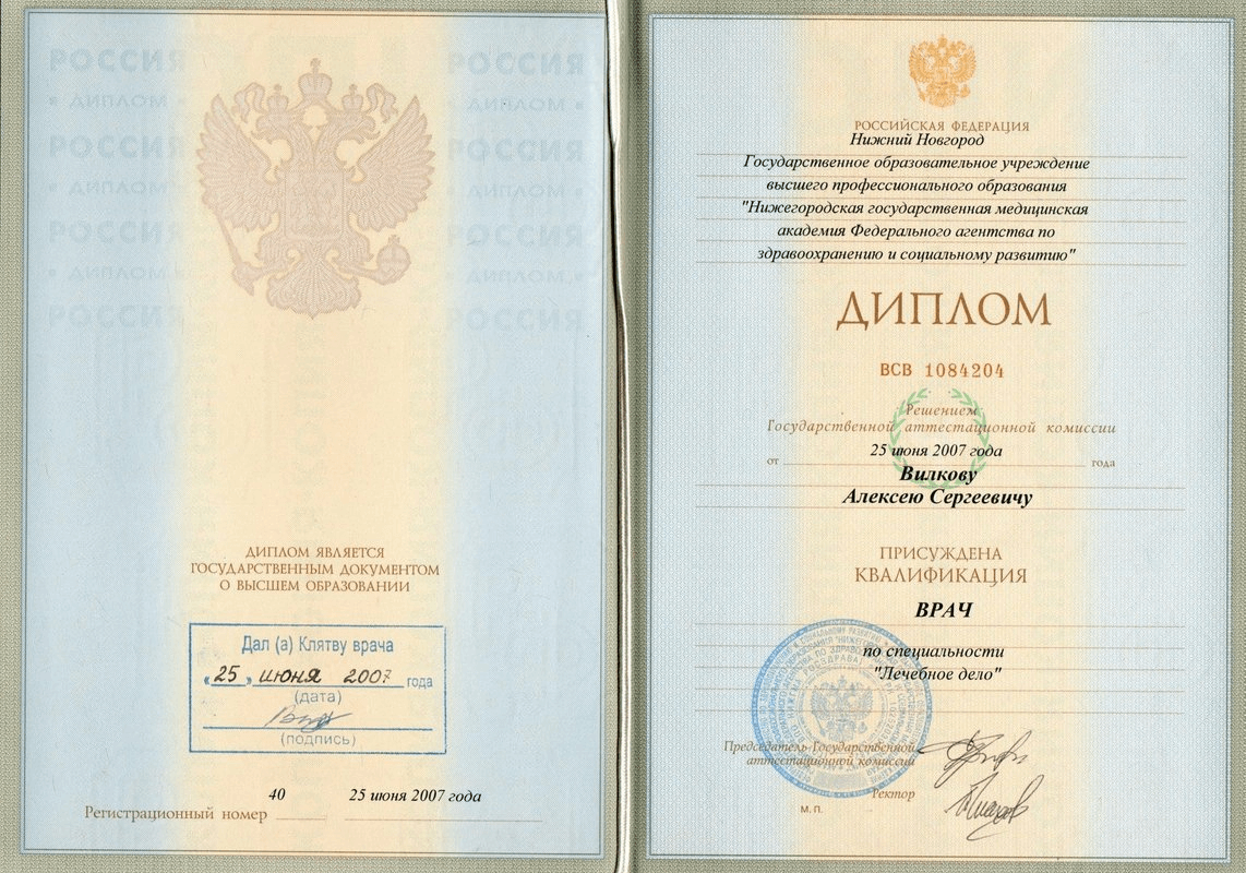 диплом автора Вилков Алексей Сергеевич