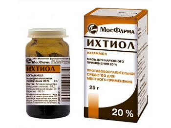 Ихтиол, мазь 20% (Московская фармацевтическая фабрика), 25 г 