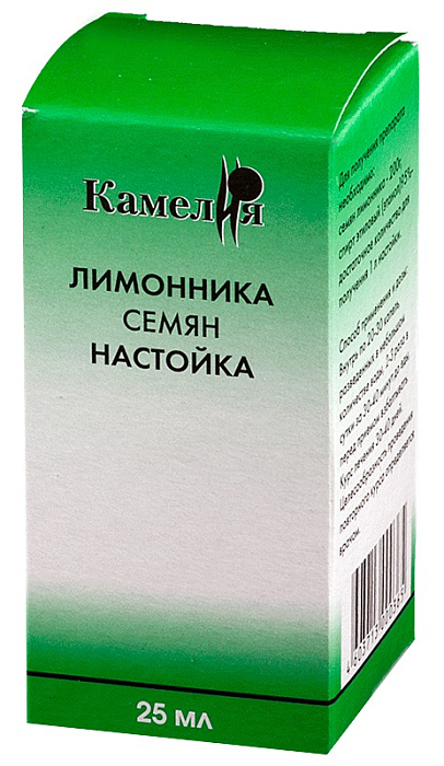 Лимонника семян настойка (Камелия), 25 мл 
