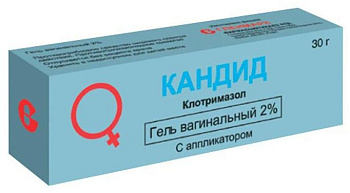 Кандид, гель вагинальный 2%, 30 г 