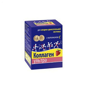 Коллаген Ультра, порошок (клубника) 8 г, пакетики, 7 шт.