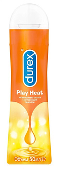 Дюрекс Гель-смазка Плэй Heat, 50 мл, с согревающим эффектом, 1 шт.