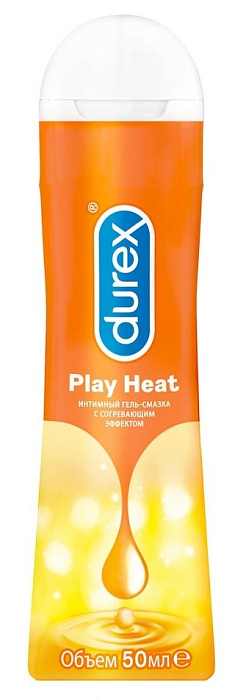 Дюрекс Гель-смазка Плэй Heat, 50 мл, с согревающим эффектом, 1 шт.