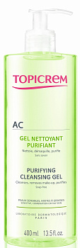 Topicrem АК набор, гель 400 мл + АК Матирующий уход 5мл, 1 шт.