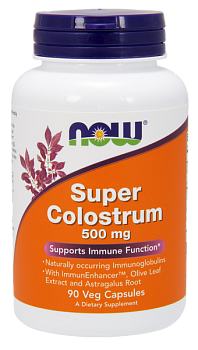 NOW Супер Колострум, капсулы массой 850 мг, 90 шт.