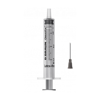 Шприц Омнификс 3-х компонентный 3 мл Люэр, игла 0,6х30, 1 шт.