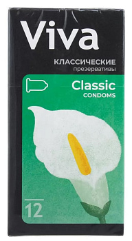 Презервативы Viva классические, 12 шт.