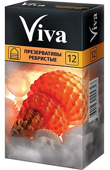 Презервативы Viva ребристые, 12 шт.