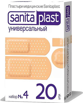 Пластыри Sanitaplast, универсальный набор №4, 20 шт. (арт. 199121)
