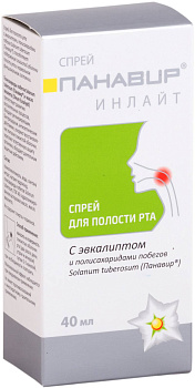 Панавир Инлайт, спрей для полости рта, 40 мл 