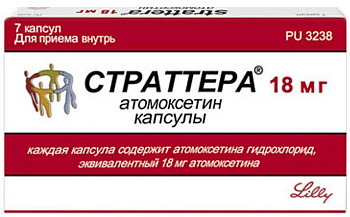 Страттера, капсулы 18 мг, 7 шт. 
