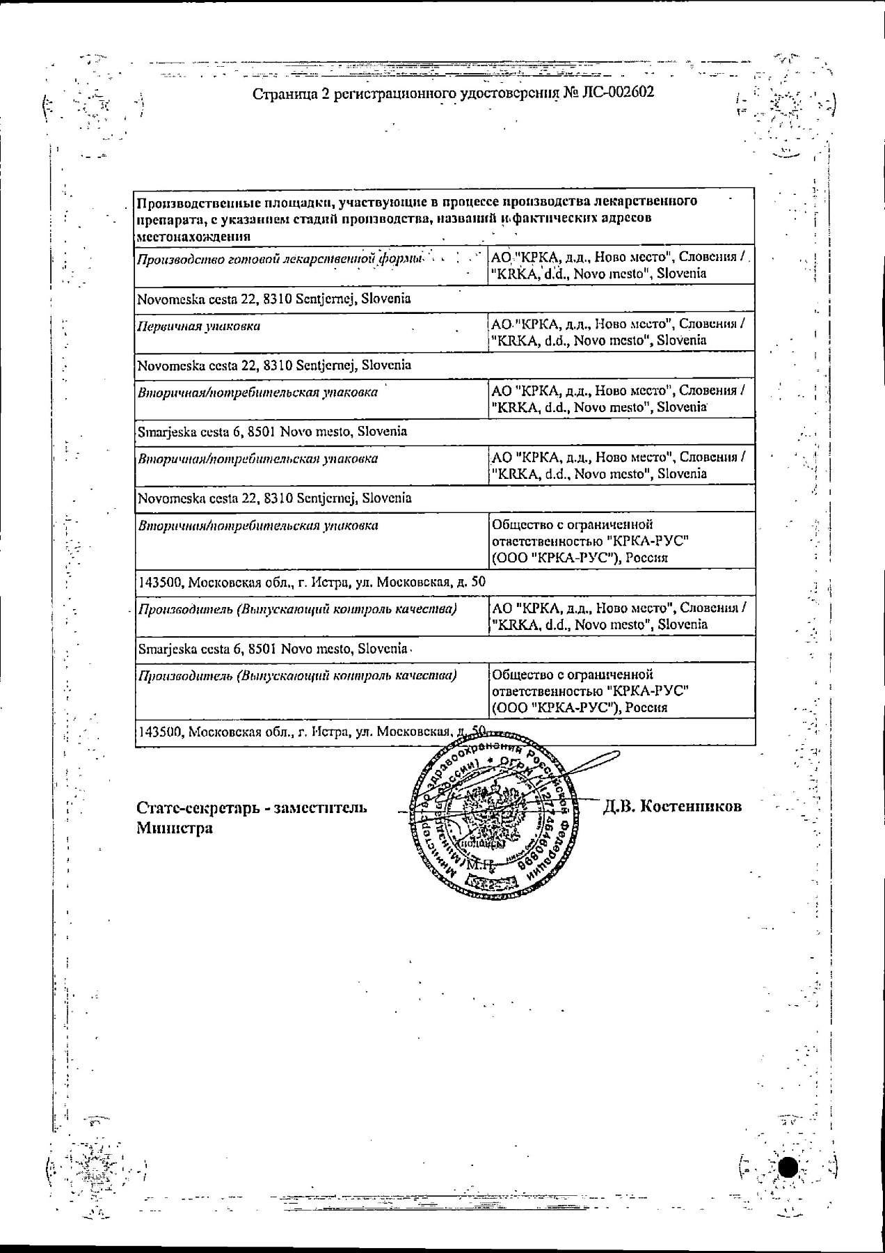 Сертификат на Торендо Ку-таб, таблетки для рассасывания 2 мг, 30 шт.