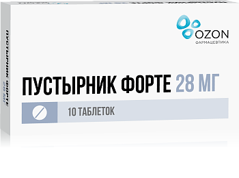 Пустырник Форте, таблетки 28 мг, 10 шт. 