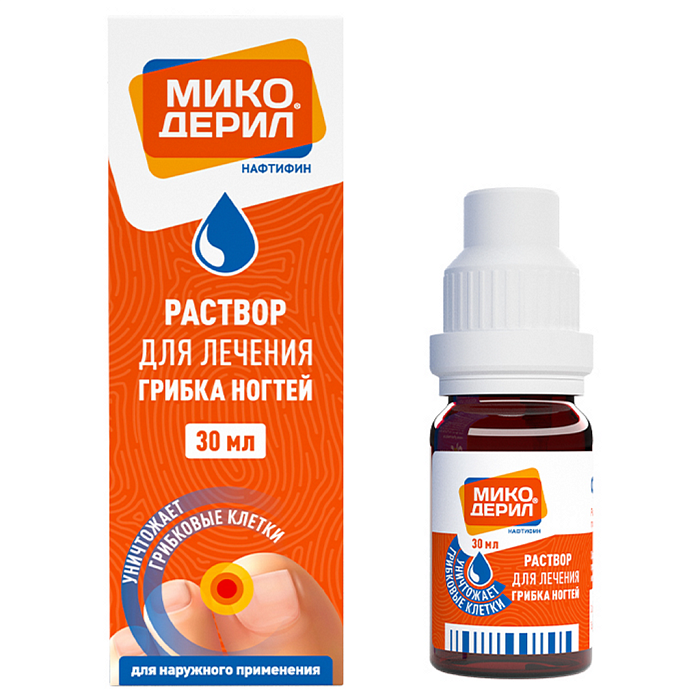 Микодерил, раствор 1%, 30 мл 