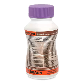 Нутрикомп Дринк Плюс, смесь жидкая для энтерального питания (шоколад) 200 мл 