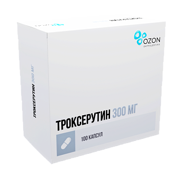 Троксерутин, капсулы 300 мг, 100 шт. 