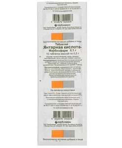 Фото Янтарная кислота