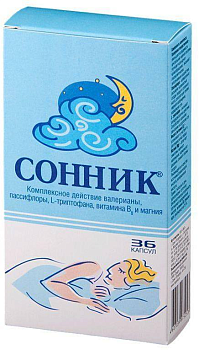 Сонник, капсулы 0.3 г, 36 шт.