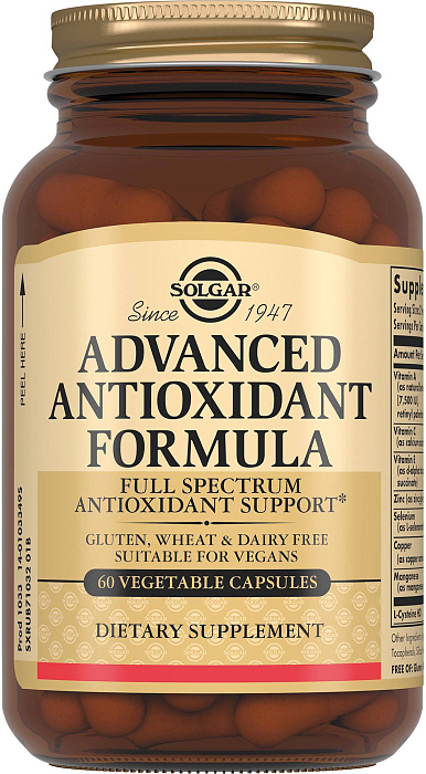 Солгар Антиоксидантная формула, капсулы, 60 шт.