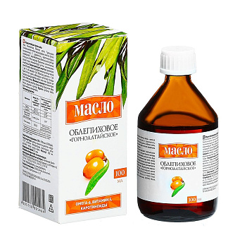 Облепиховое масло ГорноАлтайское, флакон 100 мл, 1 шт.