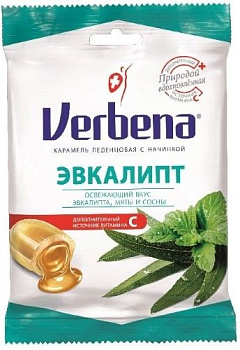 Вербена-Эвкалипт леденцы 60 г.