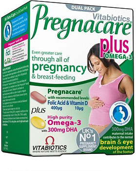 Прегнакеа Плюс, набор таблеток и капсул, 56 шт.