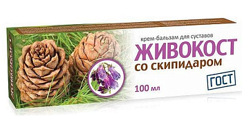 Живокост, крем-бальзам со скипидаром, 100 мл