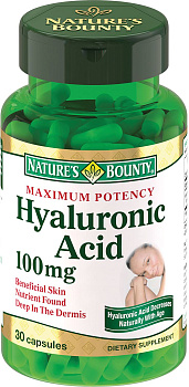 Nature'S Bounty Гиалуроновая кислота, капсулы 20 мг, 30 шт.
