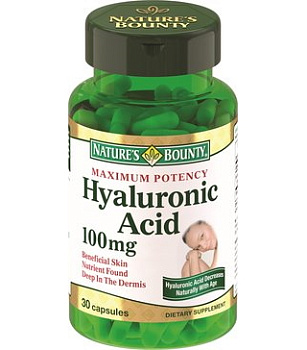 Nature'S Bounty Гиалуроновая кислота, капсулы 100 мг, 30 шт.