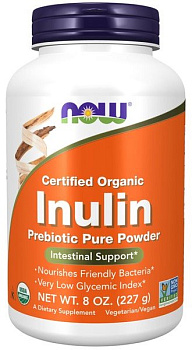 NOW Инулин-пребиотик, порошок 227 г, 1 шт.