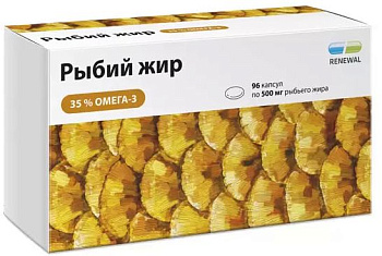 Рыбий жир Реневал, капсулы 500 мг, 96 шт.