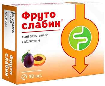Фрутослабин, таблетки жевательные 600 мг, 30 шт.