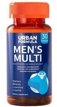 Men's Multi Urban Formula, витаминно-минеральный комплекс от А до Zn для мужчин, капсулы, 30 шт.