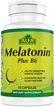 Мелатонин плюс В6, капсулы, 30 шт.