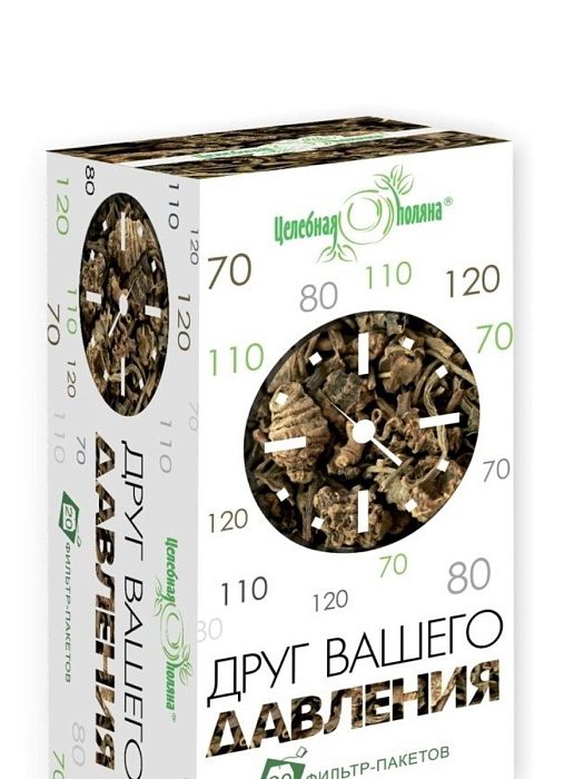 Целебная Поляна Друг Вашего давления, фиточай, фильтр-пакеты 1,5 г, 20 шт.