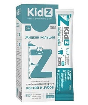 КидЗ (Kidz) Жидкий кальций, стики, 20 шт.