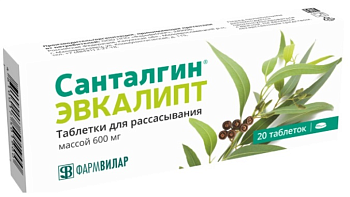 Санталгин Эвкалипт табл д/рассас х20