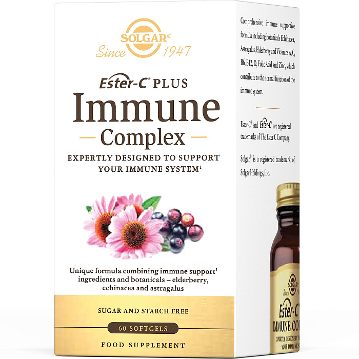 Солгар Эстер-С плюс Иммуно-комплекс капс х60