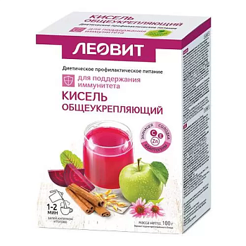 Леовит Кисель Общеукрепляющий 20 г, 5 шт.