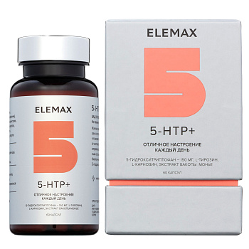 ELEMAX 5-HTP+, капсулы 350 мг, 60 шт.