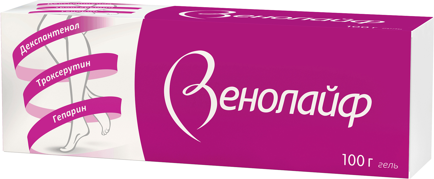 Упаковка препарата Венолайф, гель, 100 г