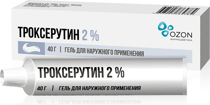 Троксерутин, гель 2% (Озон), 40 г 