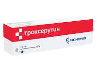 Фото Троксерутин, гель 2%, 25 г